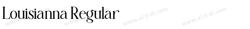 Louisianna Regular字体转换